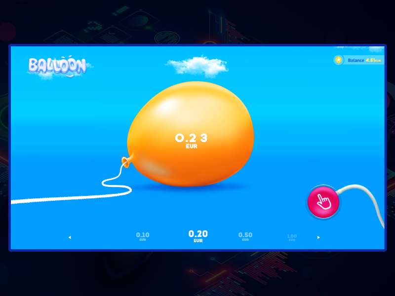 RTP, волатильность, максимальный выигрыш в Balloon