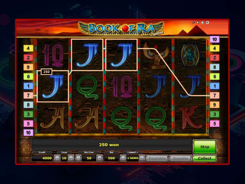 Review of Book of Ra Deluxe slot machine from Novomatic