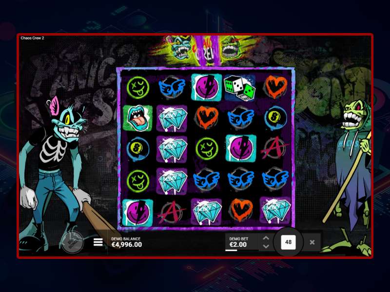 Chaos Crew 2 slot special features and symbols