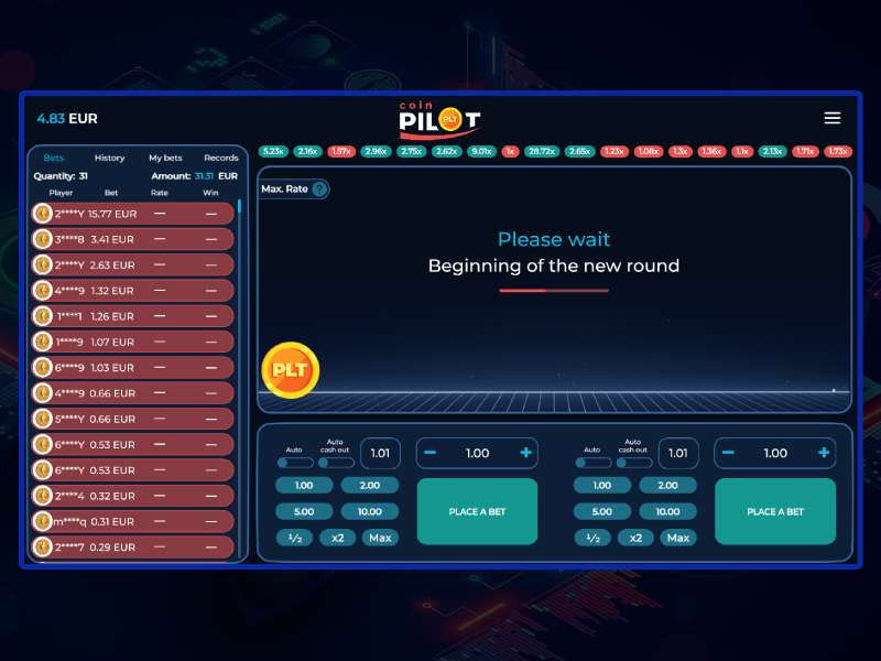 Tactics and strategies for the game Pilot Coin