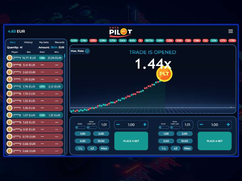 Правила игры в Pilot Coin