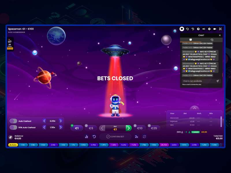 How to play Spaceman with cryptocurrency