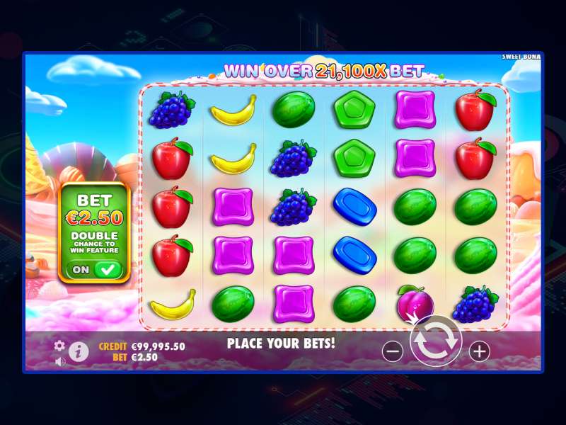 RTP, volatility, maximum winnings in Sweet Bonanza