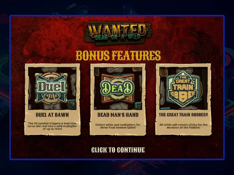 Features of the game Wanted Dead or a Wild